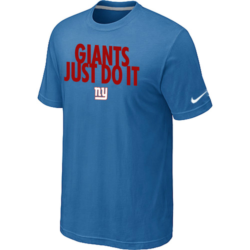 Nike New York Giants "Just Do It" NFL T-Shirt - Light Blue